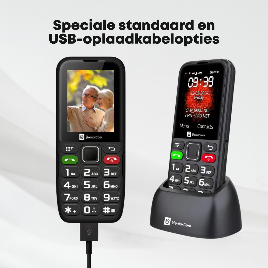 SeniorCom T24 Seniorentelefoon 4G met noodknop en camera