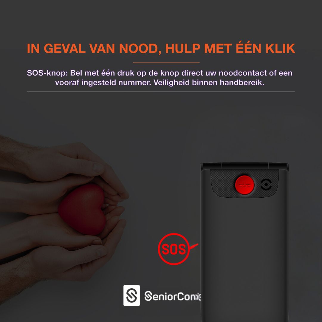 SeniorCom F24 - 4G Seniorentelefoon met Noodknop & Camera