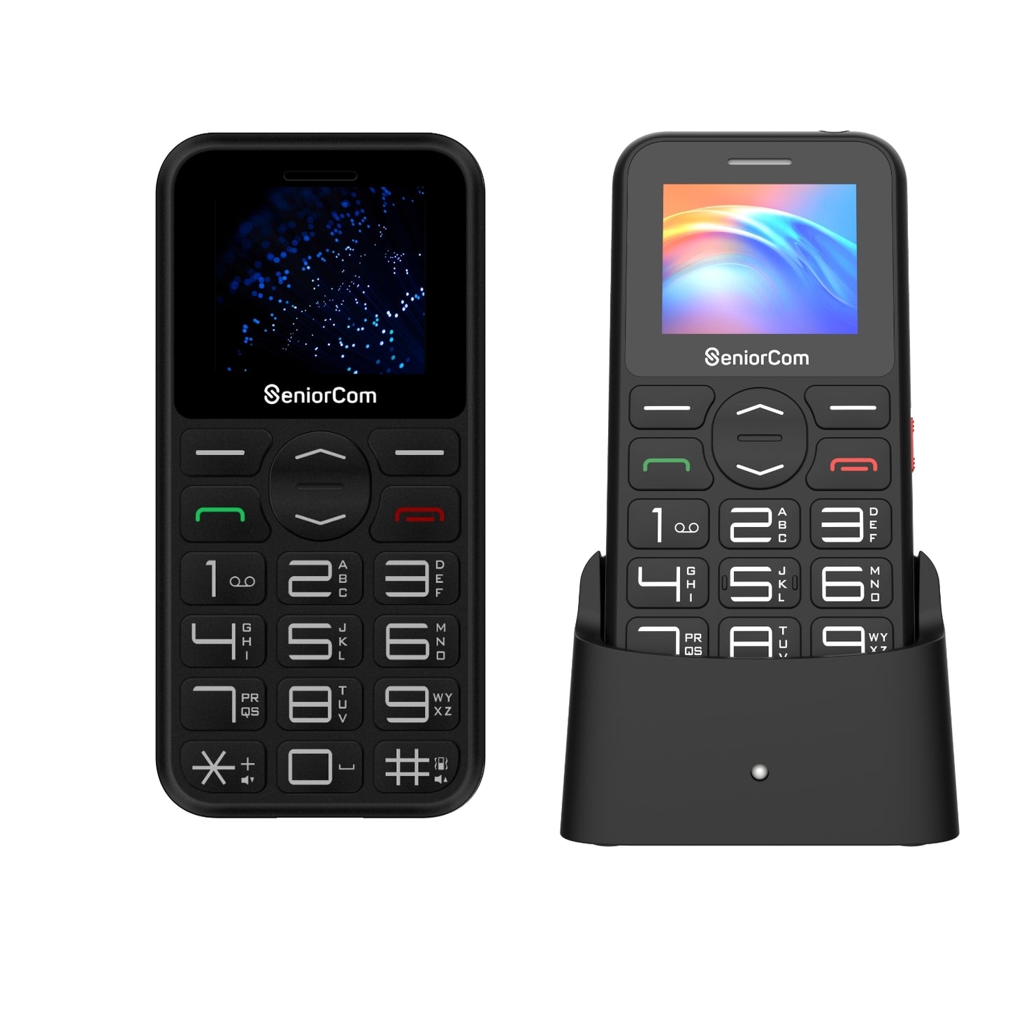 SeniorCom F183 - Senioren-Handy mit SOS-Taste und Ladestation
