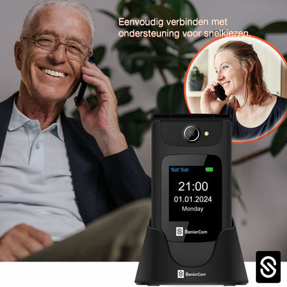 SeniorCom F24 - 4G Seniorentelefoon met Noodknop & Camera